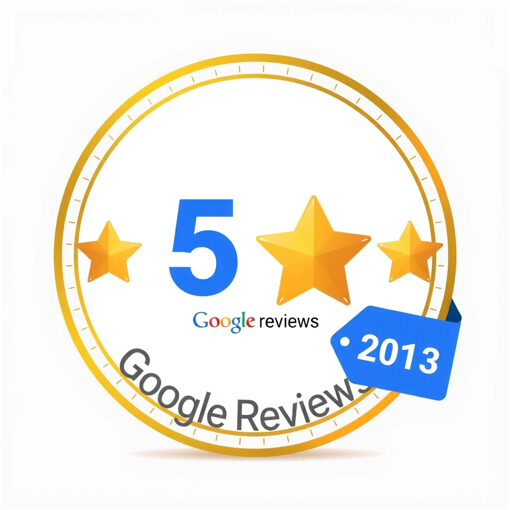 5-Star Google Reviews Badge