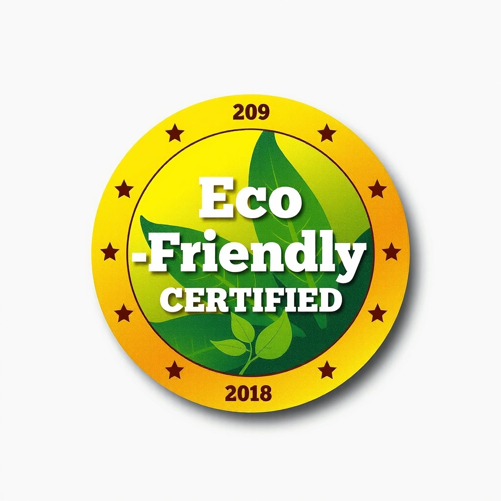 Eco-Friendly Certified Badge